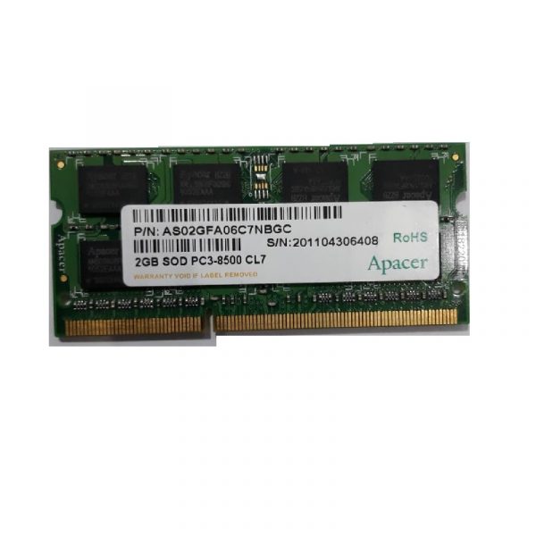تصویر  رم لپ تاپ اپیسر DDR3 1066 AS02GFA06C7NBGC ظرفیت 2 گیگابایت