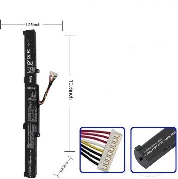 تصویر  باتری 4 سلولی لپ تاپ ایسوس X550E (A41-X550E)
