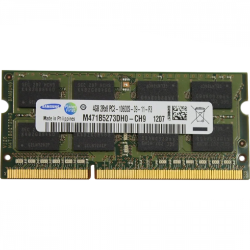 رم لپ تاپ سامسونگ DDR3 10600 M471B5273DH0-CH9 ظرفیت 4 گیگابایت