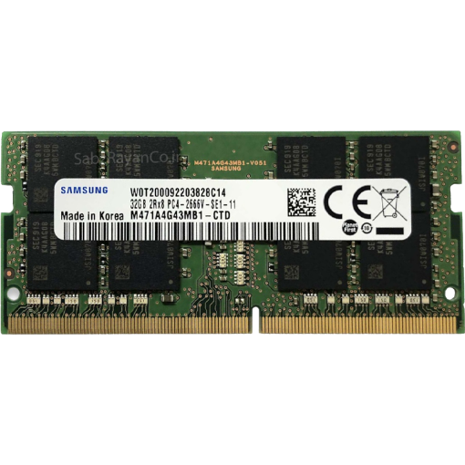 تصویر  رم لپ تاپ سامسونگ مدل DDR4 2666 M471A4G43MB1-CTD ظرفیت 32 گیگابایت
