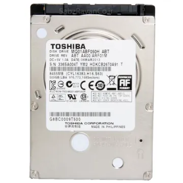 تصویر  هارد لپ تاپ اینترنال توشیبا مدل Toshiba MQ01ABF032 ظرفیت 500 گیگابایت