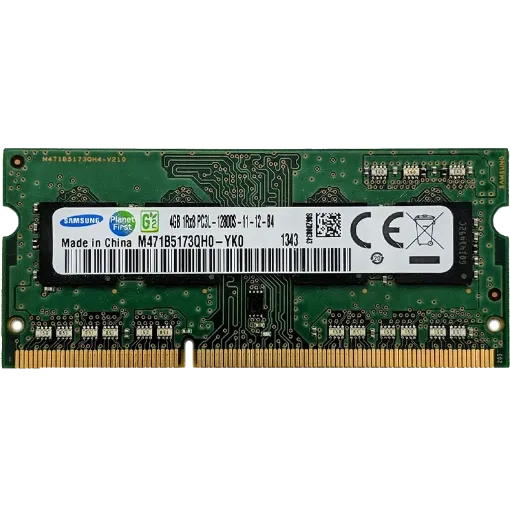 تصویر  رم لپ تاپ سامسونگ DDR3L 1600 M471B5173QH0-YK0 ظرفیت ۴ گیگابایت