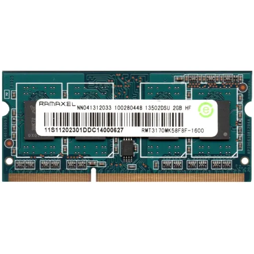 تصویر  رم لپ تاپ راماکسل DDR3 1600 RMT3170MK58F8F-1600 ظرفیت 2 گیگابایت