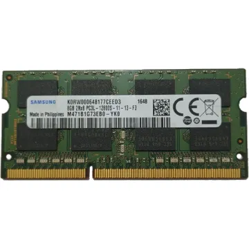 تصویر  رم لپ تاپ سامسونگ DDR3L 1600 M471B1G73EBO-YKO ظرفیت 8 گیگابایت