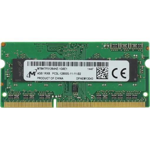 تصویر  رم لپ تاپ میکرون DDR3L 1600 MT8KTF51264HZ-1G6M1 ظرفیت ۴ گیگابایت