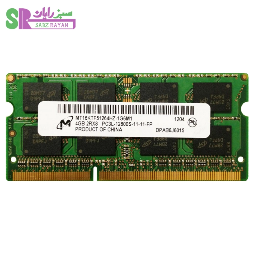 رم لپ‌تاپ میکرون ۴ گیگابایت DDR3L 1600