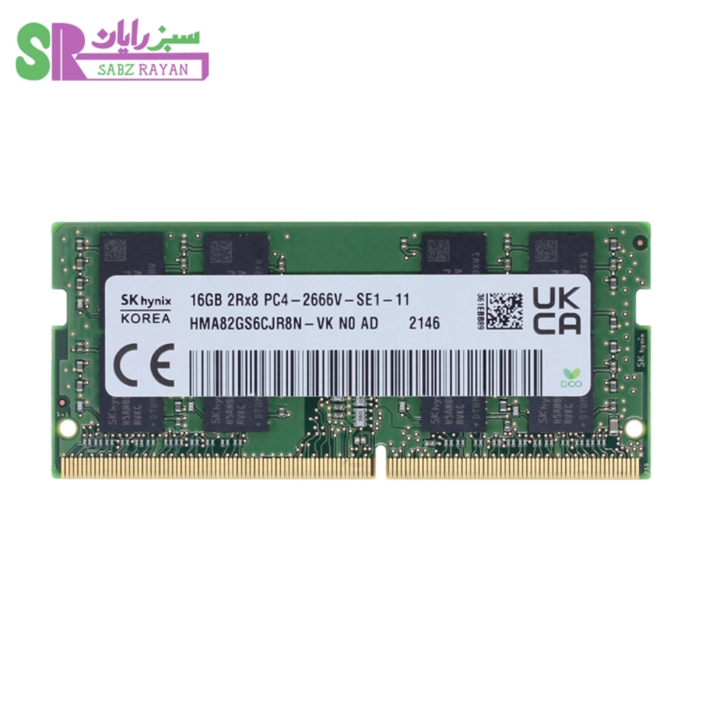 رم لپ‌تاپ هاینیکس ۱۶ گیگابایت DDR4 2666