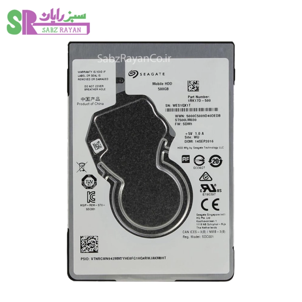 هارد لپ‌تاپ سیگیت ۵۰۰ گیگابایت