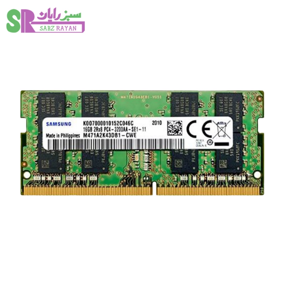 رم لپ‌تاپ سامسونگ ۱۶ گیگابایت DDR4 3200