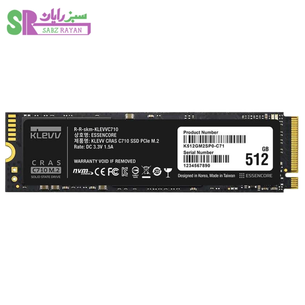 اس اس دی M.2 NVMe کلو CRAS C710 512GB