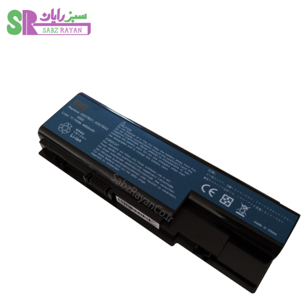 باتری 6 سلولی لپ‌تاپ ایسر Aspire 5520 AS07B31
