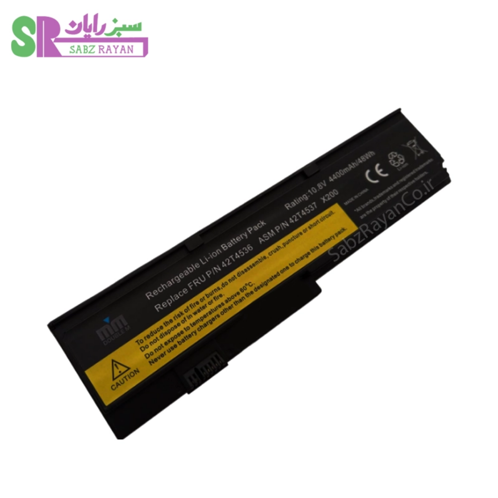 باتری 6 سلولی لپ‌تاپ لنوو ThinkPad X200 42T4647
