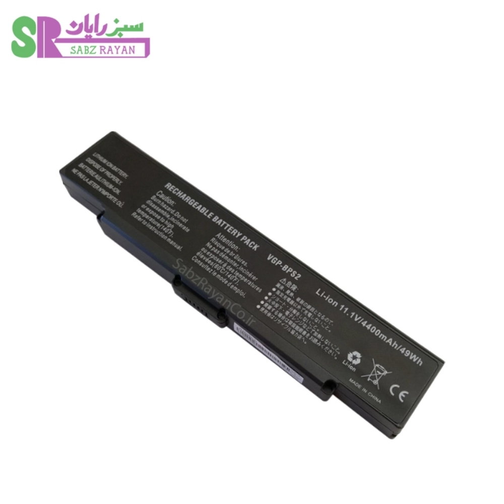 باتری 6 سلولی لپ‌تاپ سونی VGP-BPS2