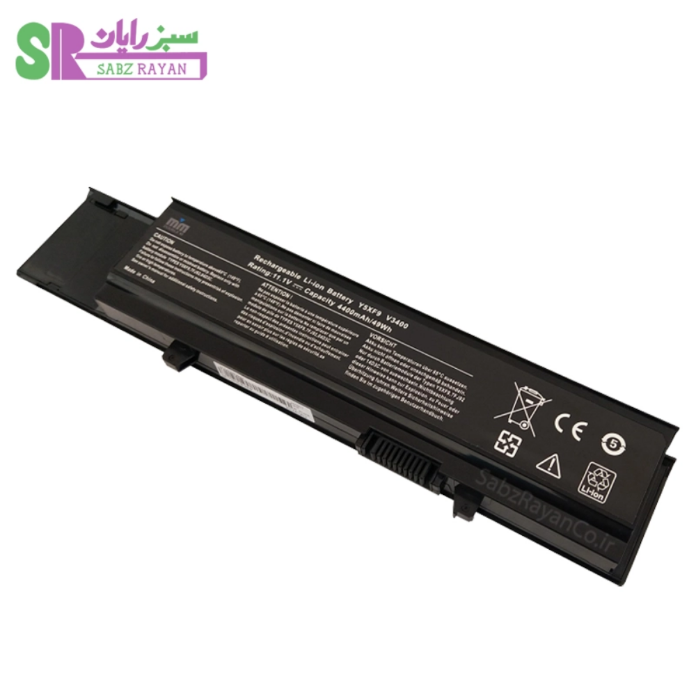 باتری 6 سلولی لپ‌تاپ دل Vostro 3400 Y5XF9