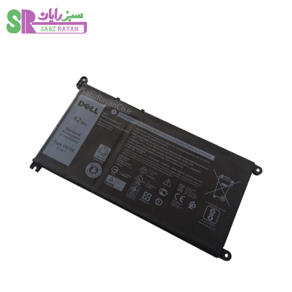 باتری ۴ سلولی لپ‌تاپ دل Inspiron 5481 YRDD6