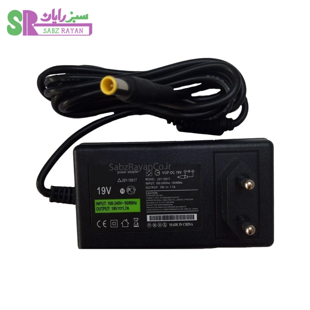 آداپتور مانیتور ال جی 19 ولت 1.7 آمپر JSY-19017