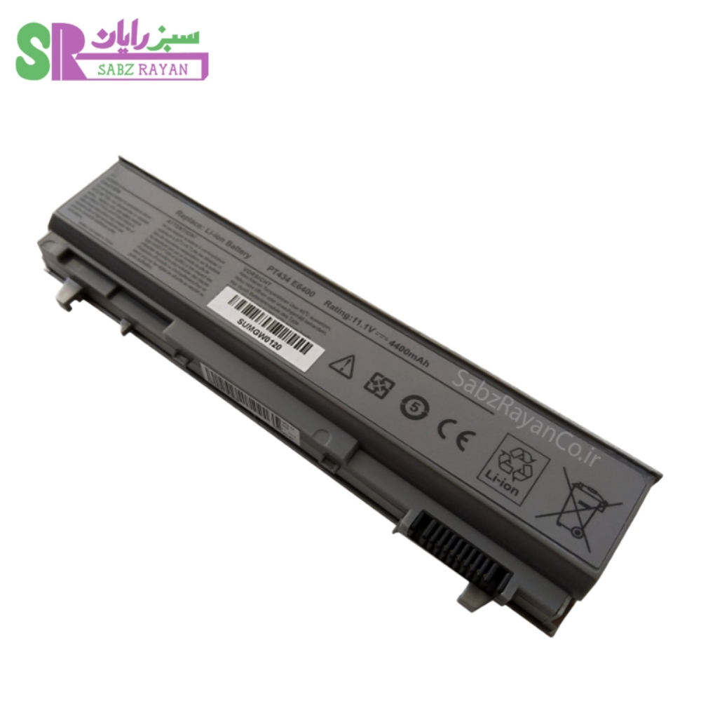 باتری 6 سلولی لپ‌تاپ دل Latitude E6400 PT434