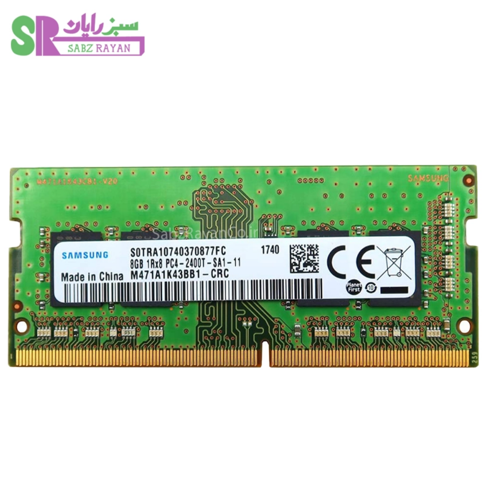 رم لپ‌تاپ سامسونگ DDR4 2400 M471A1K43BB1-CRC ظرفیت 8 گیگابایت
