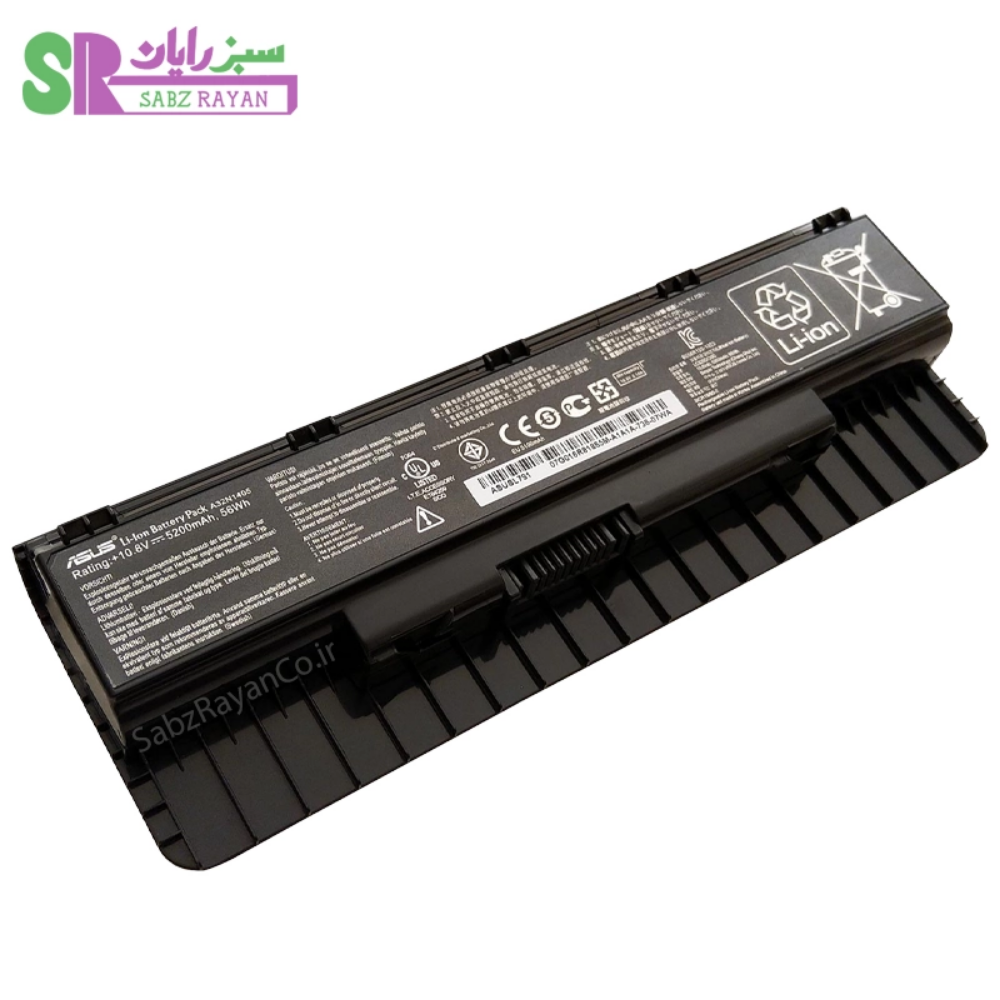 باتری 6 سلولی لپ تاپ ایسوس N551 (A32N1405)
