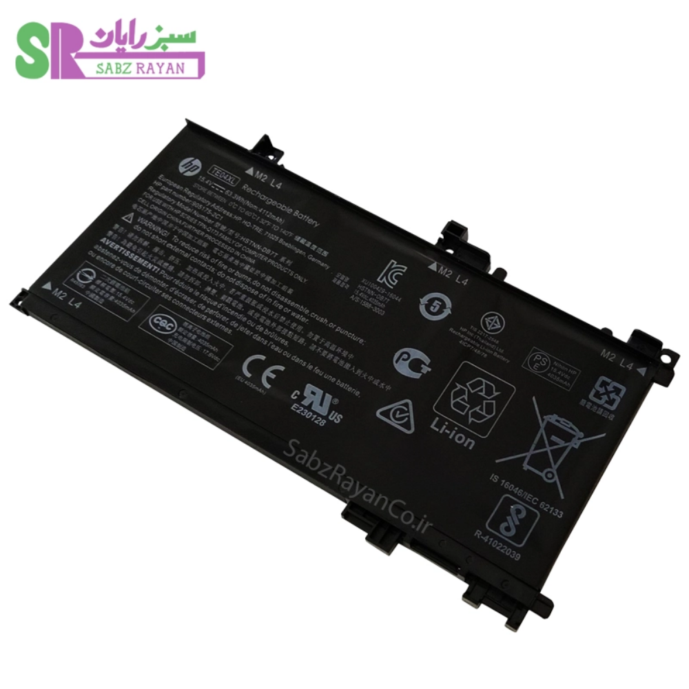 باتری 4 سلولی لپ تاپ اچ پی Omen 15 (TE04XL)